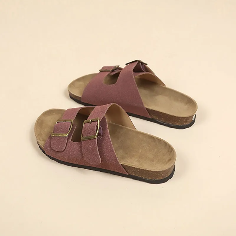 Cork-soled sandals Unisex