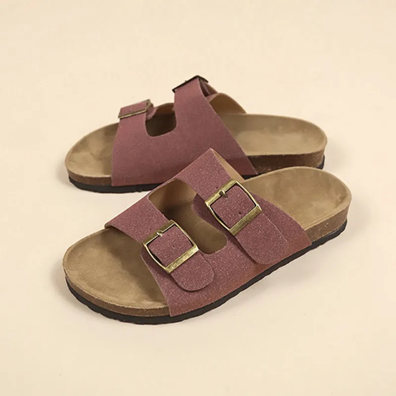 Cork-soled sandals Unisex