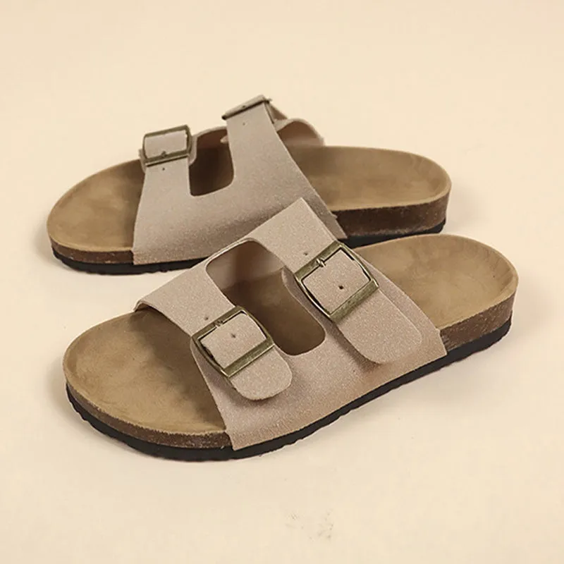 Cork-soled sandals Unisex