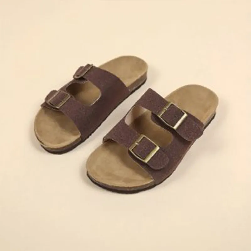 Cork-soled sandals Unisex