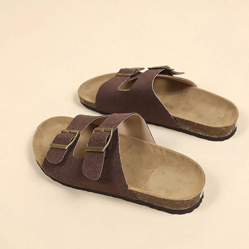 Cork-soled sandals Unisex