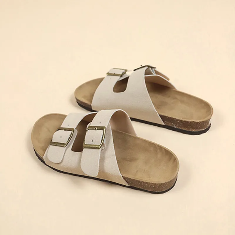 Cork-soled sandals Unisex