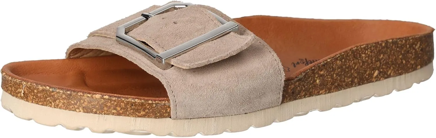 Cosmos Comfort Women's Slide Sandal, Beige, 10