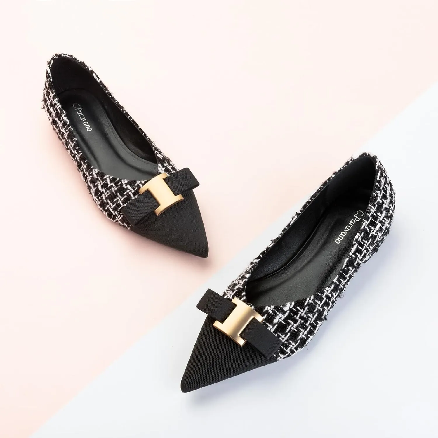 C.Paravano Women’s Flats I Flat for Women Leather I Pointed Toe Flats I Ballet Flats for Women I Slip on Dressy Flats