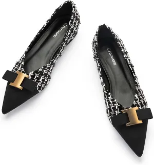 C.Paravano Women’s Flats I Flat for Women Leather I Pointed Toe Flats I Ballet Flats for Women I Slip on Dressy Flats