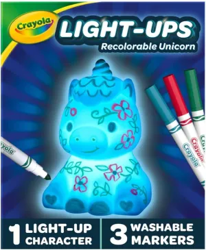 Crayola Light Ups - Unicorn, Reusable Holiday Craft, Glow In The Dark, Unicorn Gift for Kids, Decoration Craft, Toys & Gifts for Kids