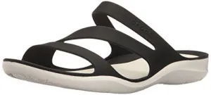 Crocs Swiftwater W Flat Sandal Blackwhite 8 M Us