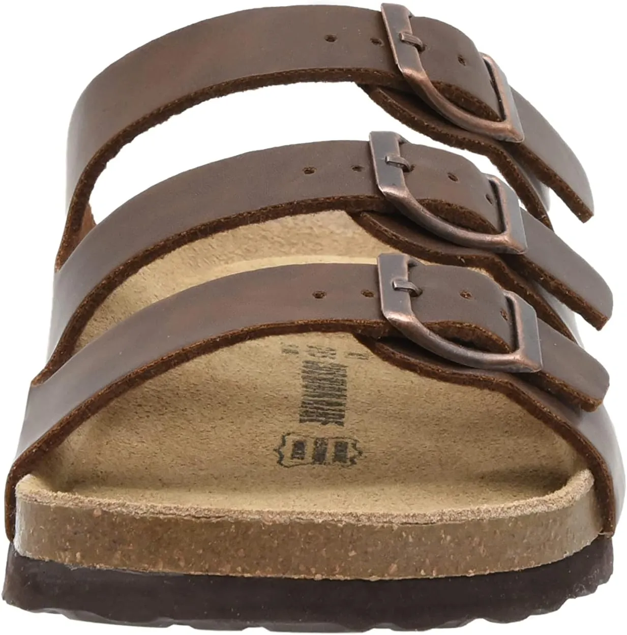 CUSHIONAIRE Men's Lela-M Cork Footbed Sandal with  Comfort