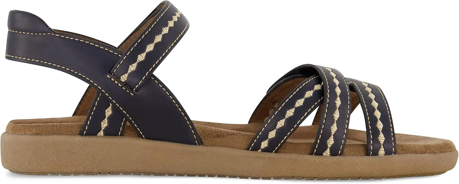 CUSHIONAIRE Women's Bartel Comfort Footbed Sandal with  Comfort