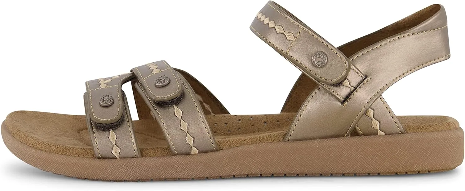 CUSHIONAIRE Women's Bartel Comfort Footbed Sandal with  Comfort