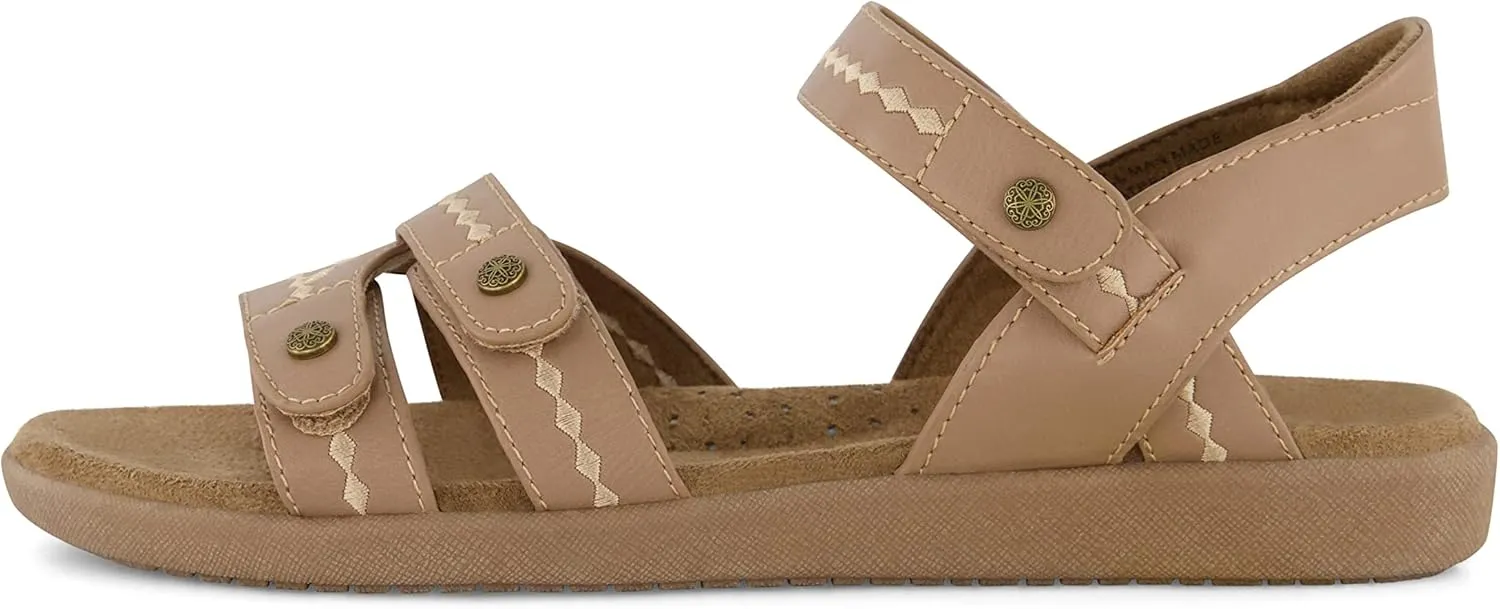 CUSHIONAIRE Women's Bartel Comfort Footbed Sandal with  Comfort