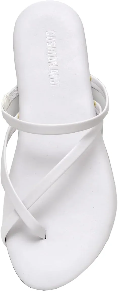CUSHIONAIRE Women's Celina Flip Flop Sandal with Memory Foam