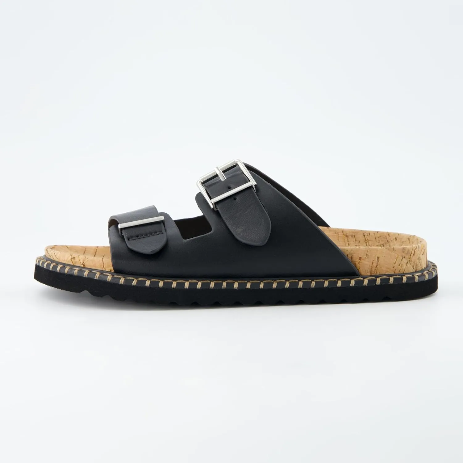 CUSHIONAIRE Women's Charming Cork footbed Sandal with  Comfort