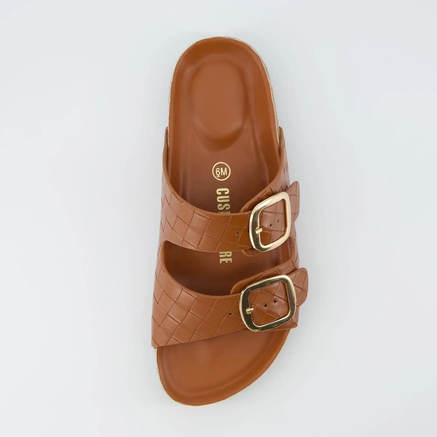 CUSHIONAIRE Women's Lang Cork footbed Sandal with  Comfort