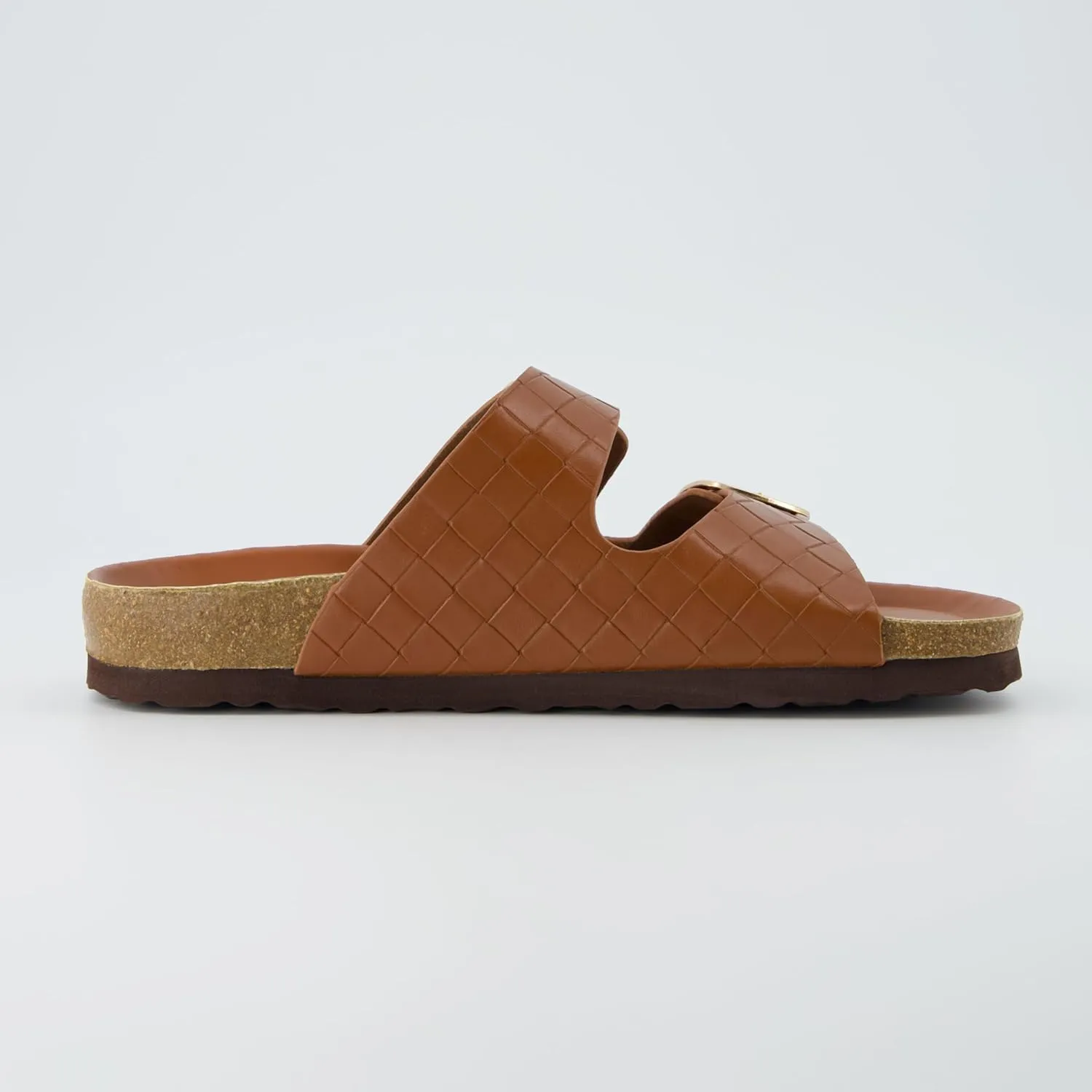 CUSHIONAIRE Women's Lang Cork footbed Sandal with  Comfort