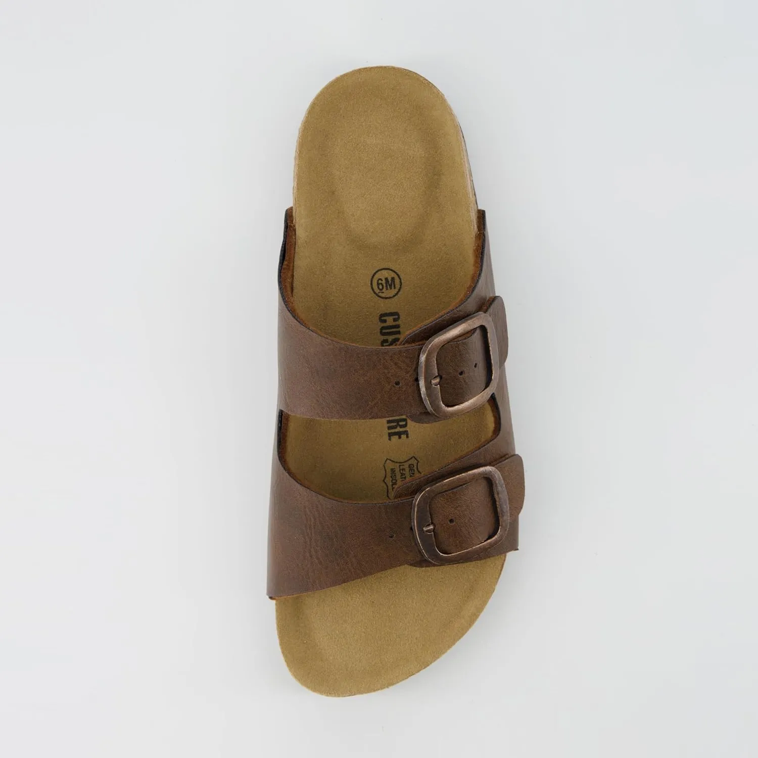 CUSHIONAIRE Women's Lang Cork footbed Sandal with  Comfort