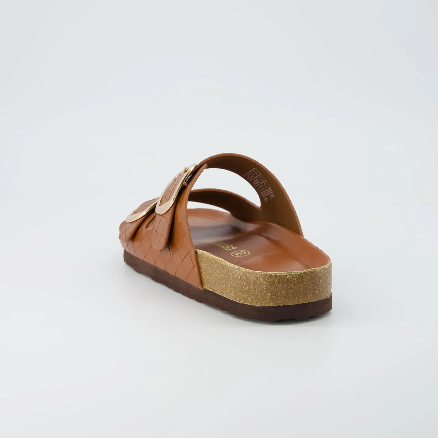 CUSHIONAIRE Women's Lang Cork footbed Sandal with  Comfort