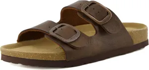 CUSHIONAIRE Women's Lang Cork footbed Sandal with  Comfort