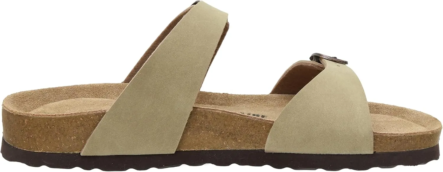 CUSHIONAIRE Women's Liam Cork footbed Sandal with  Comfort