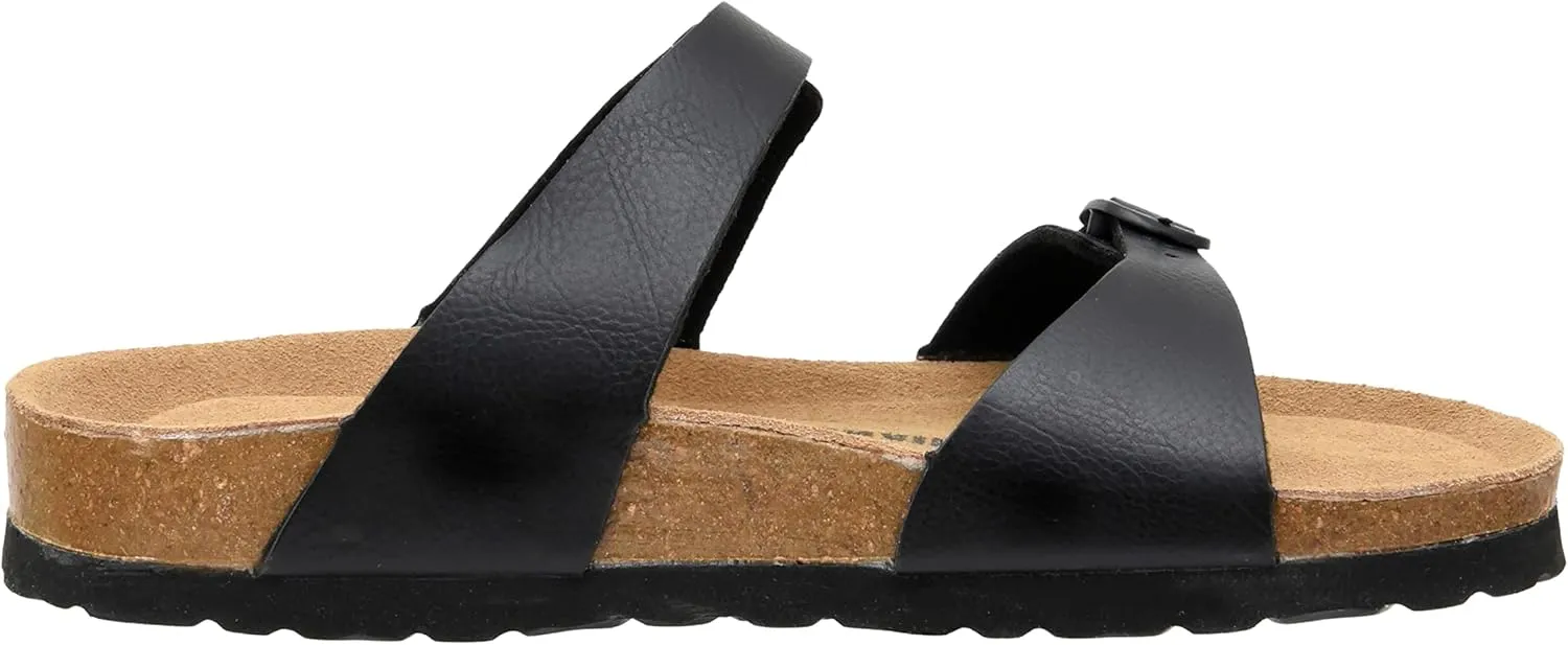 CUSHIONAIRE Women's Liam Cork footbed Sandal with  Comfort
