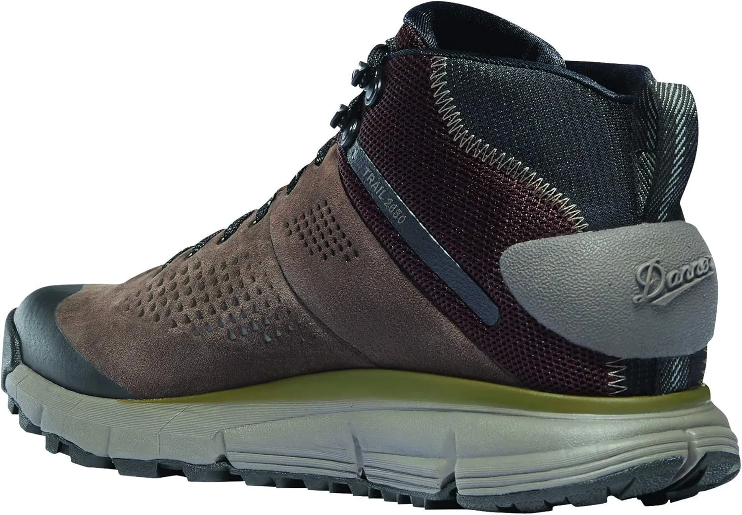 Danner Trail 2650 Gore-Tex Mid 4" Waterproof Hiking Shoes for Men - Suede and Textile Upper with Comfort Footbed, EXO Heel System & Traction Outsole