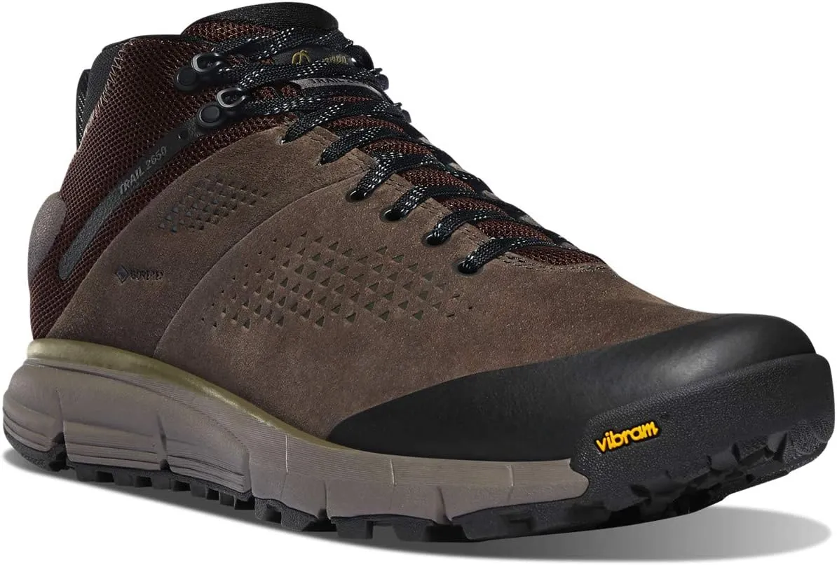 Danner Trail 2650 Gore-Tex Mid 4" Waterproof Hiking Shoes for Men - Suede and Textile Upper with Comfort Footbed, EXO Heel System & Traction Outsole