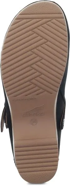 Dansko Black Burnished Nubuck Berry Womens Mules 9421-101600