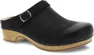 Dansko Black Burnished Nubuck Berry Womens Mules 9421-101600