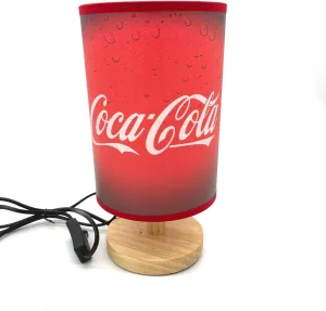 Decorative Cola Lights Table Lamp Bedside Night Light Wood Base Room Decoration or Great Gift Ideas