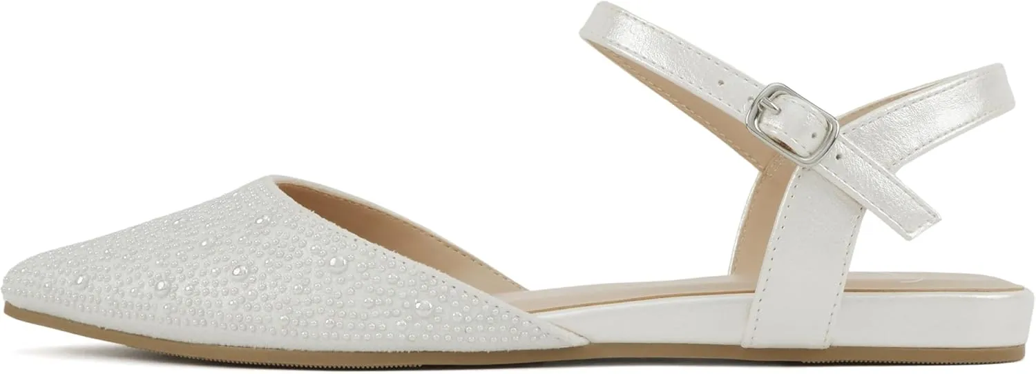 Delicious Victoria ~ Women Pointed Toe Slingback Flat Bridal Dress Pumps
