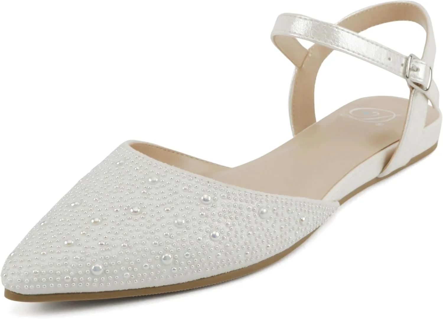 Delicious Victoria ~ Women Pointed Toe Slingback Flat Bridal Dress Pumps