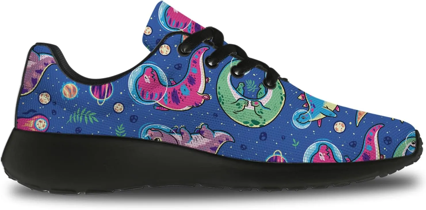 Dinosaur Shoes for Women Men Running Shoes Womens Mens Walking Tennis Sneakers Dino Shoes Gifts for Boy Girl