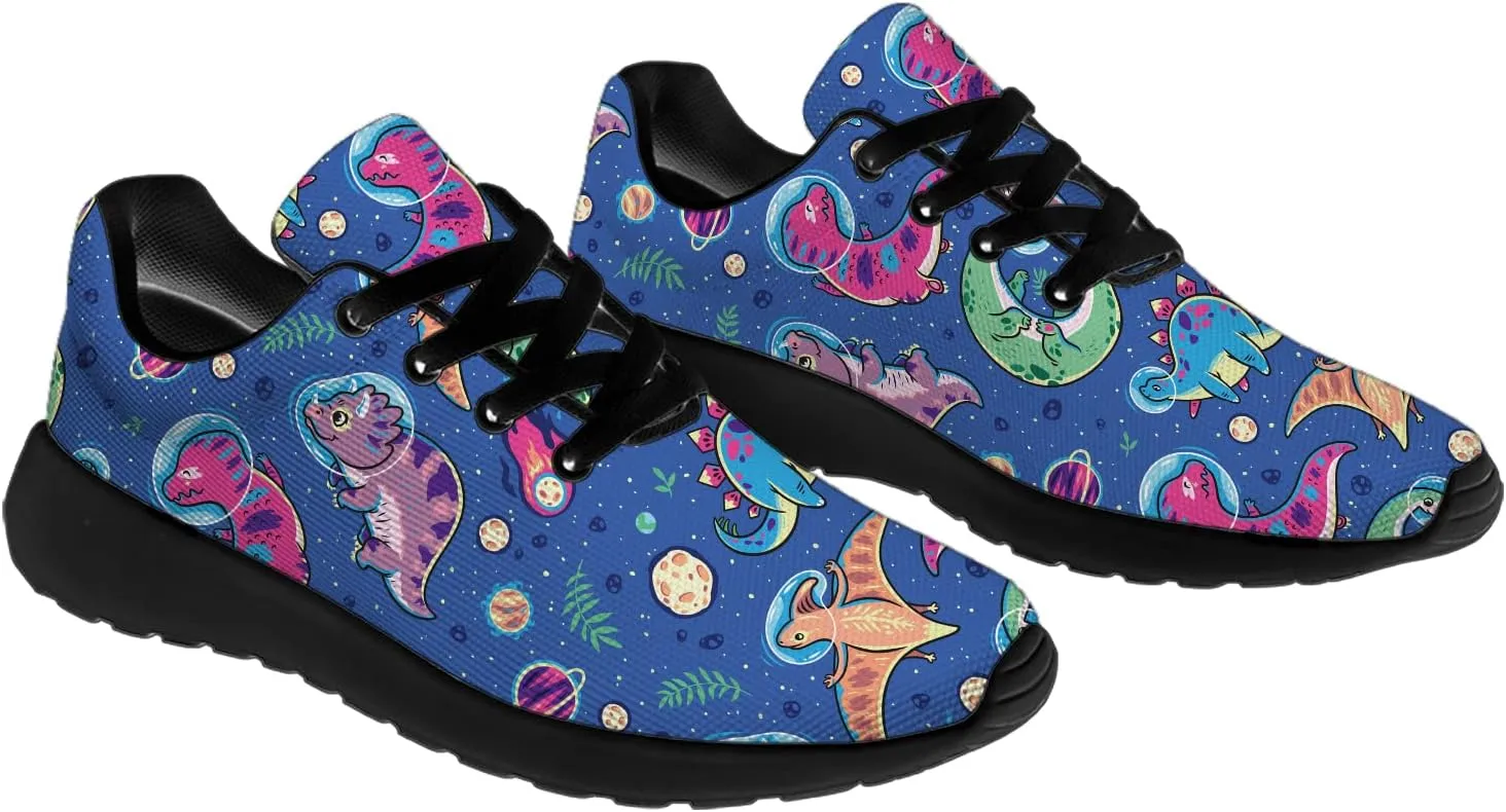 Dinosaur Shoes for Women Men Running Shoes Womens Mens Walking Tennis Sneakers Dino Shoes Gifts for Boy Girl