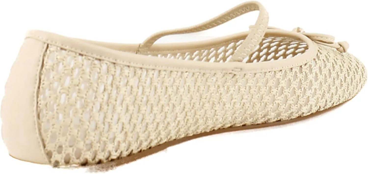 Dolce Vita Women's Carin Raffia Ballet Flat