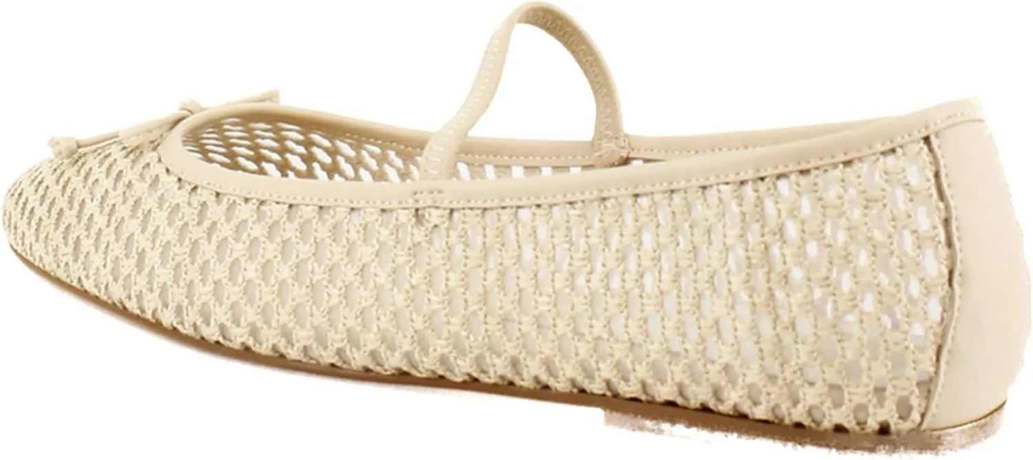 Dolce Vita Women's Carin Raffia Ballet Flat