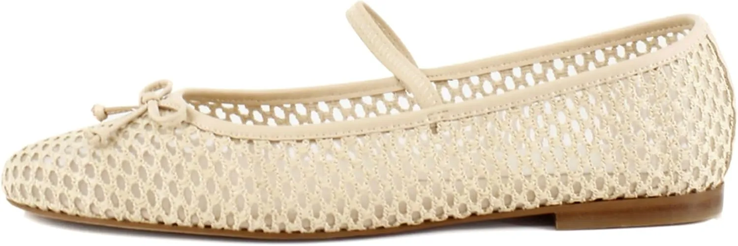 Dolce Vita Women's Carin Raffia Ballet Flat