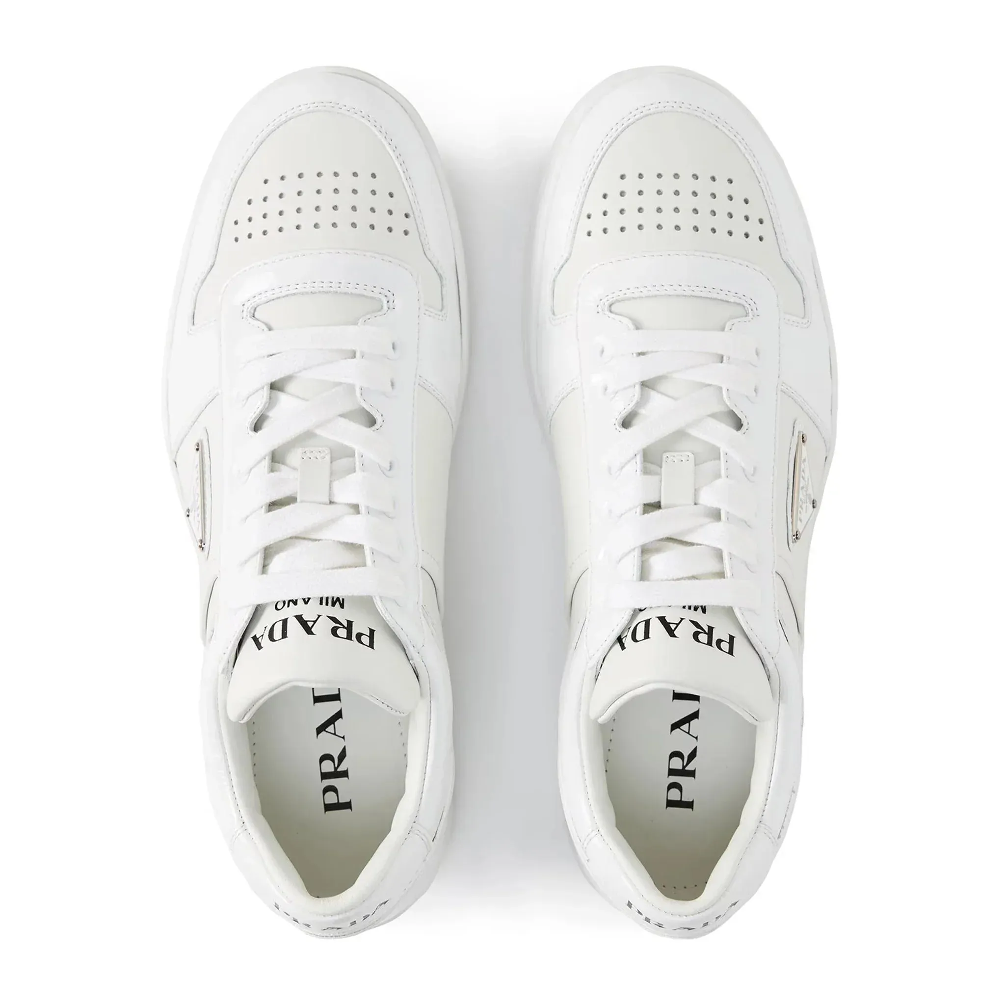Downtown Leather Low Top White Sneaker
