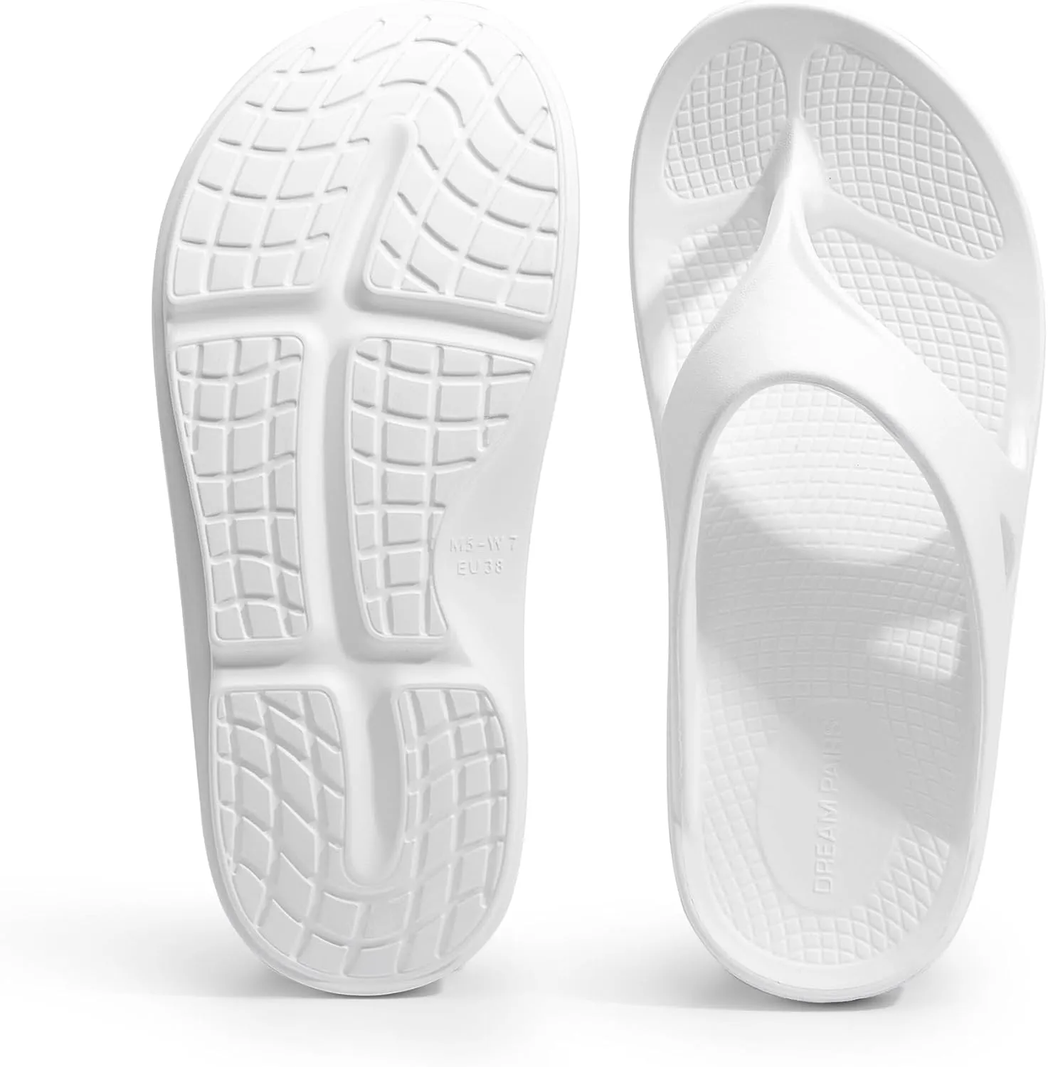 DREAM PAIRS Women's Sandals, Comfortable Arch Support Flip Flops for Summer