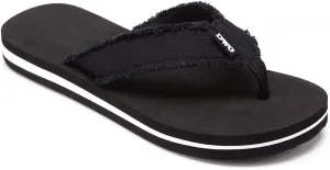 DWG Men's Soft Flip-Flop Sandals, Light Weight, Shock Proof, Non-Slip, Wide Sole, Canvas Strap, Comfort Thong Slippers for Indoor and Outdoor Beach,Size 8.5-14