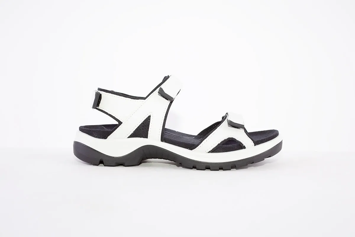 ECCO - 822153 01007 STRAP VELCRO COMFORT SANDAL - OFF WHITE