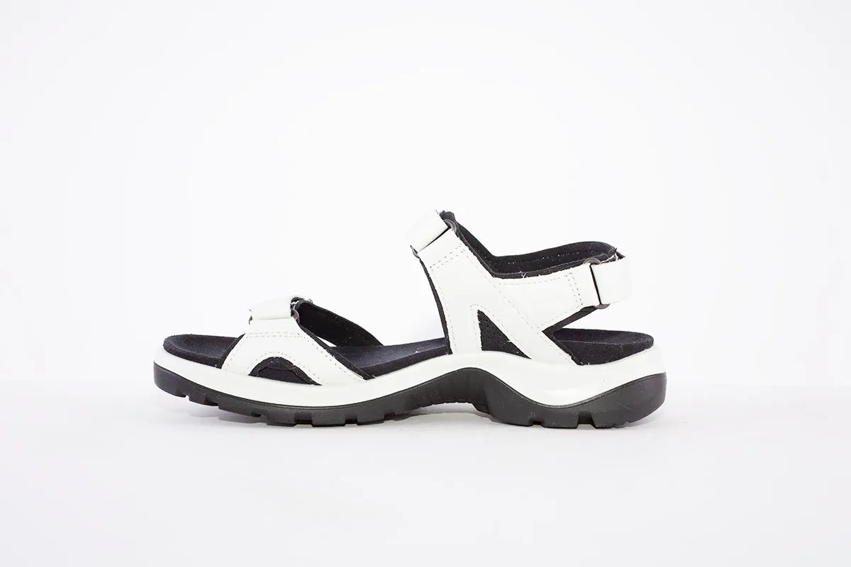 ECCO - 822153 01007 STRAP VELCRO COMFORT SANDAL - OFF WHITE
