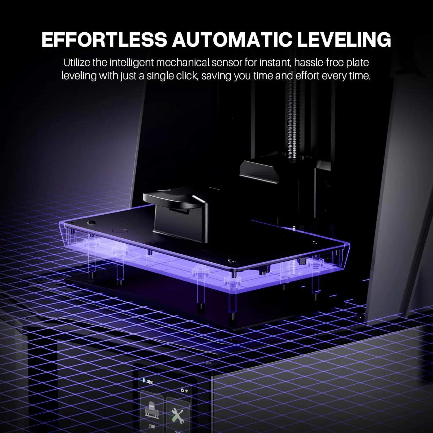 ELEGOO Saturn 4 Ultra 10"12K MSLA 3d Printer, Smart Resin Printer with AI Camera and Mechanical Sensor, 150mm/h Fast Printing, Auto-Leveling, WiFi Cluster Printing, Printing Size 8.62x4.84x8.66 Inches