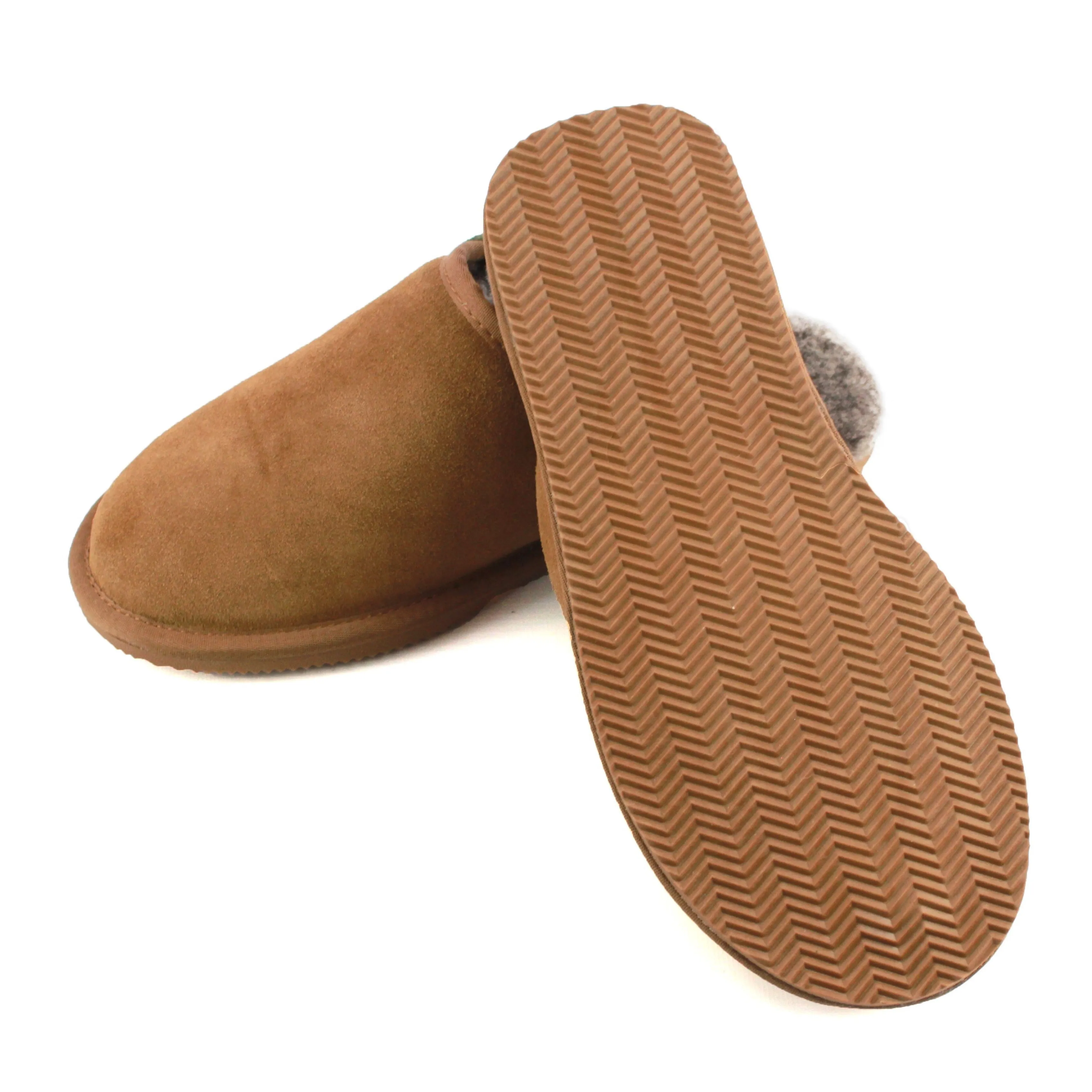 Ellis Mens Sheepskin Lined Slipper Mule