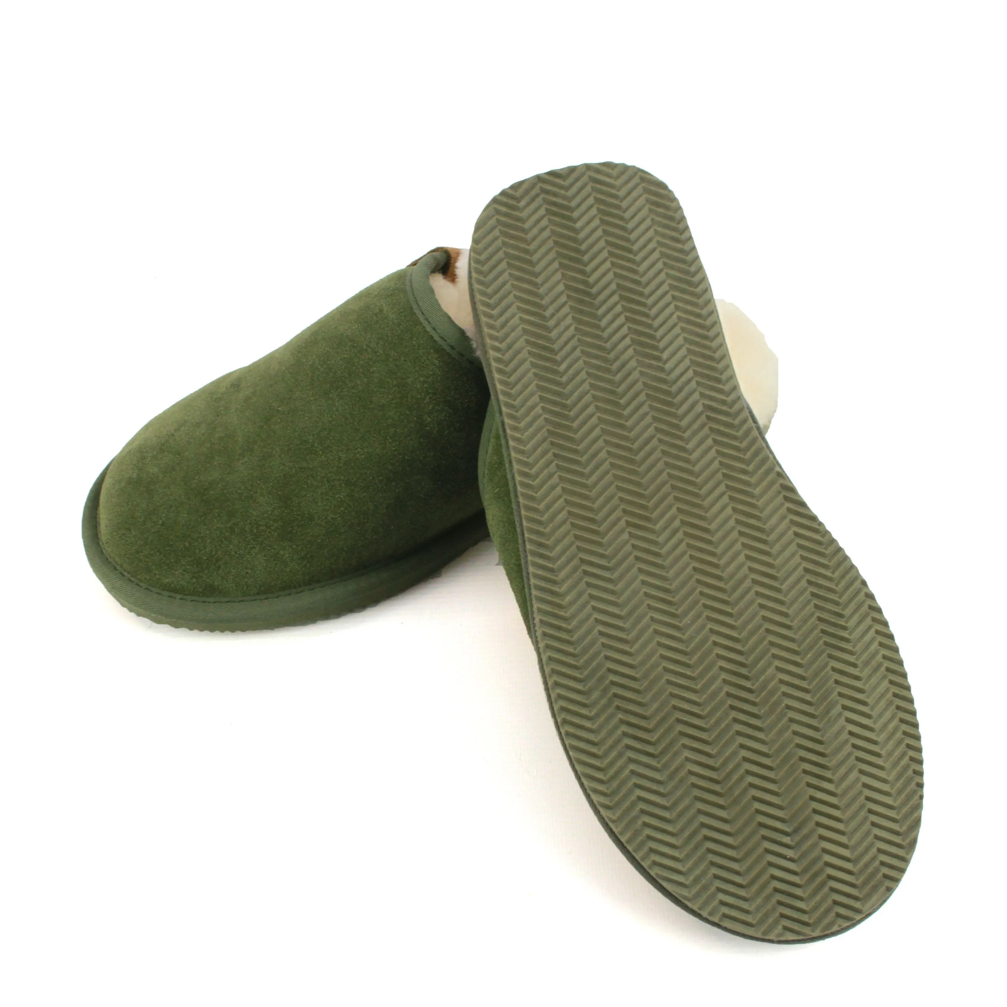Ellis Mens Sheepskin Lined Slipper Mule