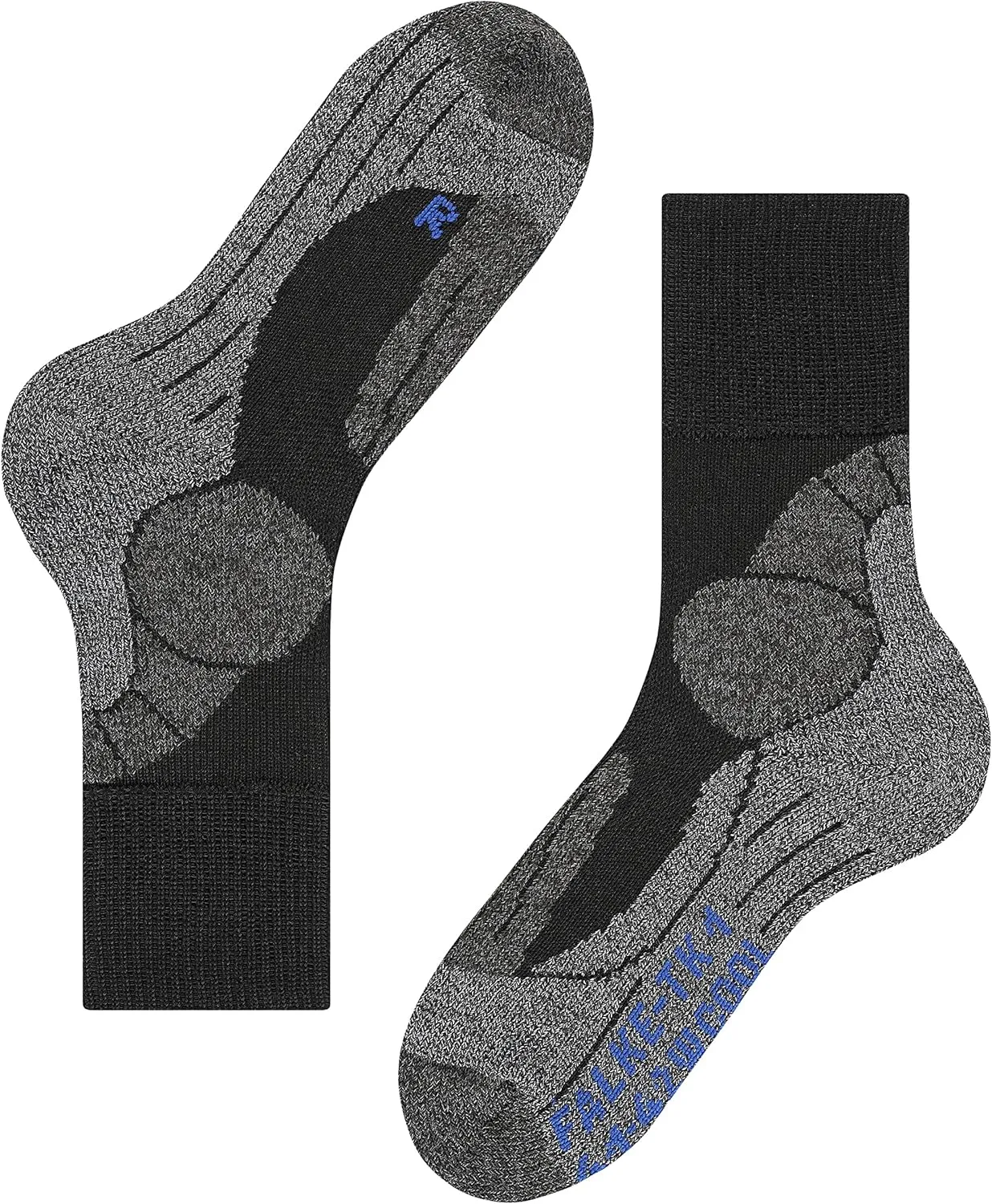 FALKE Men's TK1 Adventure Cool Hiking Socks, Thick Padding, 1 Pair