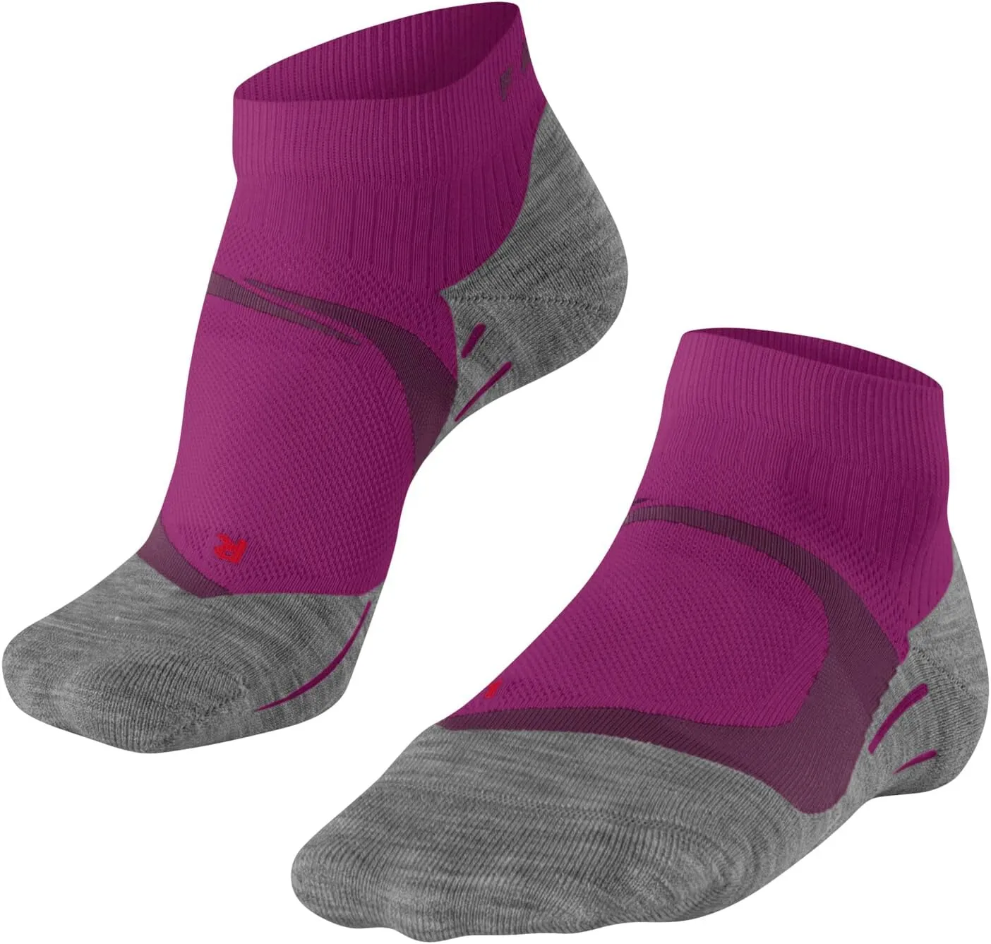 FALKE Womens Running 4 Cool Short Socks - White/Neon Red