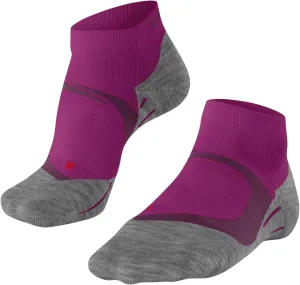 FALKE Womens Running 4 Cool Short Socks - White/Neon Red