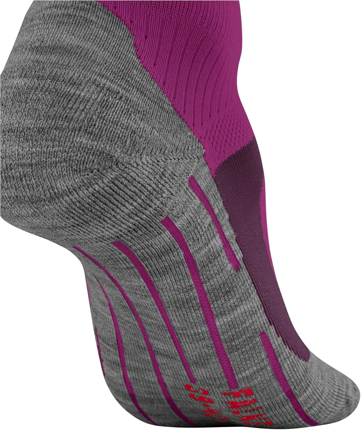 FALKE Womens Running 4 Cool Short Socks - White/Neon Red