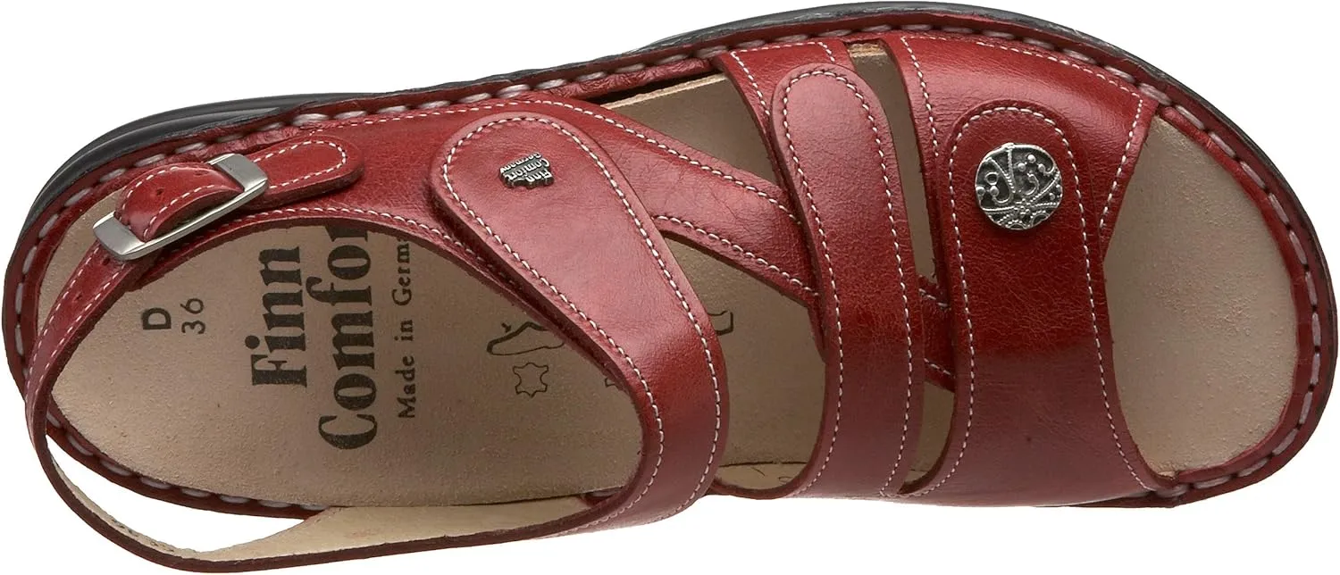 Finn Comfort Women's Gomera Ankle Strap, 34 EU X-Weit