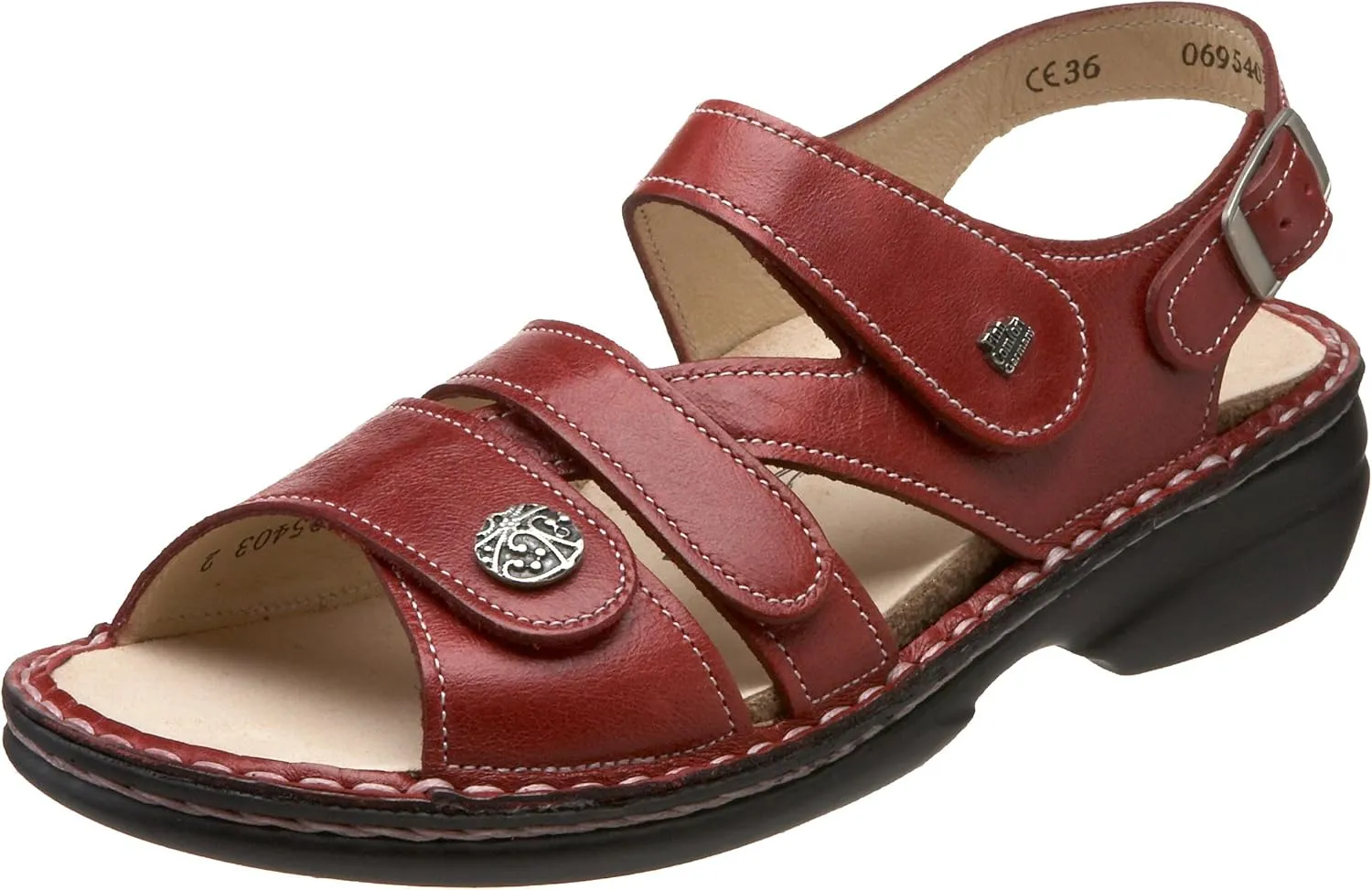 Finn Comfort Women's Gomera Ankle Strap, 34 EU X-Weit